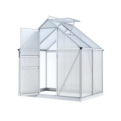 Green Fingers Greenhouse Aluminium Polycarbonate Premium Garden Storage Shed 3.1Mx1.9Mx2.0M-Home &amp; Garden > Greenhouses > Greenhouses &amp; Accessories-PEROZ Accessories