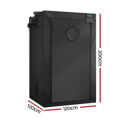Green Fingers Grow Tent Kits 120x120x200cm Hydroponics Indoor Grow System-Home &amp; Garden > Greenhouses > Greenhouses &amp; Accessories-PEROZ Accessories