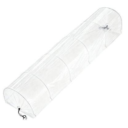 Green Fingers Mini Greenhouse 300x45x30cm Tunnel Clear PVC Steel Frame Portable-Home &amp; Garden > Greenhouses > Greenhouses &amp; Accessories-PEROZ Accessories