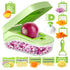 Green Versatile 14-in-1 Vegetable Chopper & Slicer Set - Multi-functional Kitchen Mandoline Dicer & Grater-Home & Garden > Kitchenware > Kitchen Utensils-PEROZ Accessories