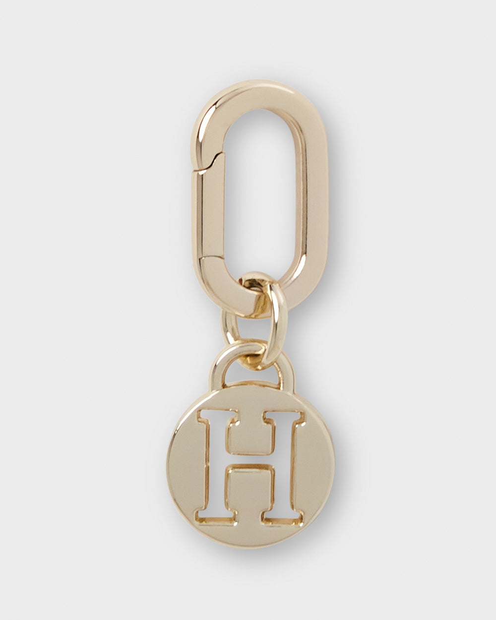 Letter H Charm With Oval Hinge Ring Clip-Accessories-PEROZ Accessories