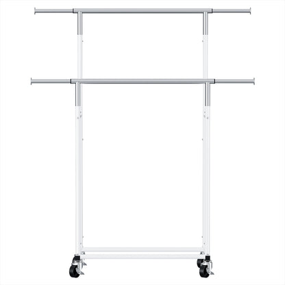 Artiss Clothes Rack Double Rod Airer Rail Coat Stand Adjustable Hanger-Furniture &gt; Living Room &gt; Coat Racks-PEROZ Accessories