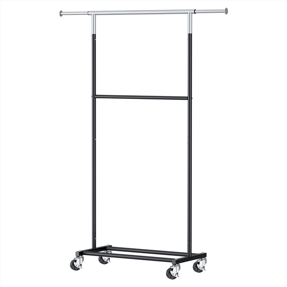 Artiss Clothes Rack Double Rod Airer Rail Coat Stand Adjustable Hanger-Furniture &gt; Living Room &gt; Coat Racks-PEROZ Accessories