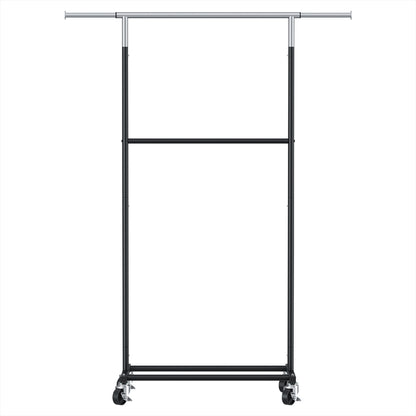 Artiss Clothes Rack Double Rod Airer Rail Coat Stand Adjustable Hanger-Furniture &gt; Living Room &gt; Coat Racks-PEROZ Accessories