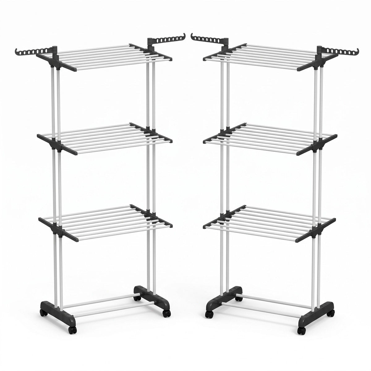 Artiss 2X Clothes Drying Rack 173cm Coat Airer Hanger Foldable-Home &amp; Garden > Bathroom Accessories > Towel Racks &amp; Holders-PEROZ Accessories