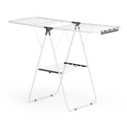 Artiss 2 Tier Clothes Rack Airer Foldable 139CM White-Furniture &gt; Living Room &gt; Coat Racks-PEROZ Accessories