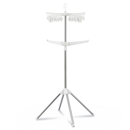 Artiss Clothes Rack Airer 2 Tier Rotatable Hanger Foldable-Furniture &gt; Living Room &gt; Coat Racks-PEROZ Accessories