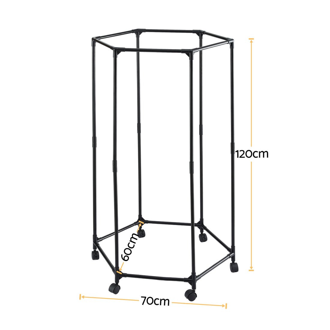Artiss Clothes Rack Airer Rail Coat Stand Wheels 6 Rods-Furniture > Living Room > Coat Racks-PEROZ Accessories