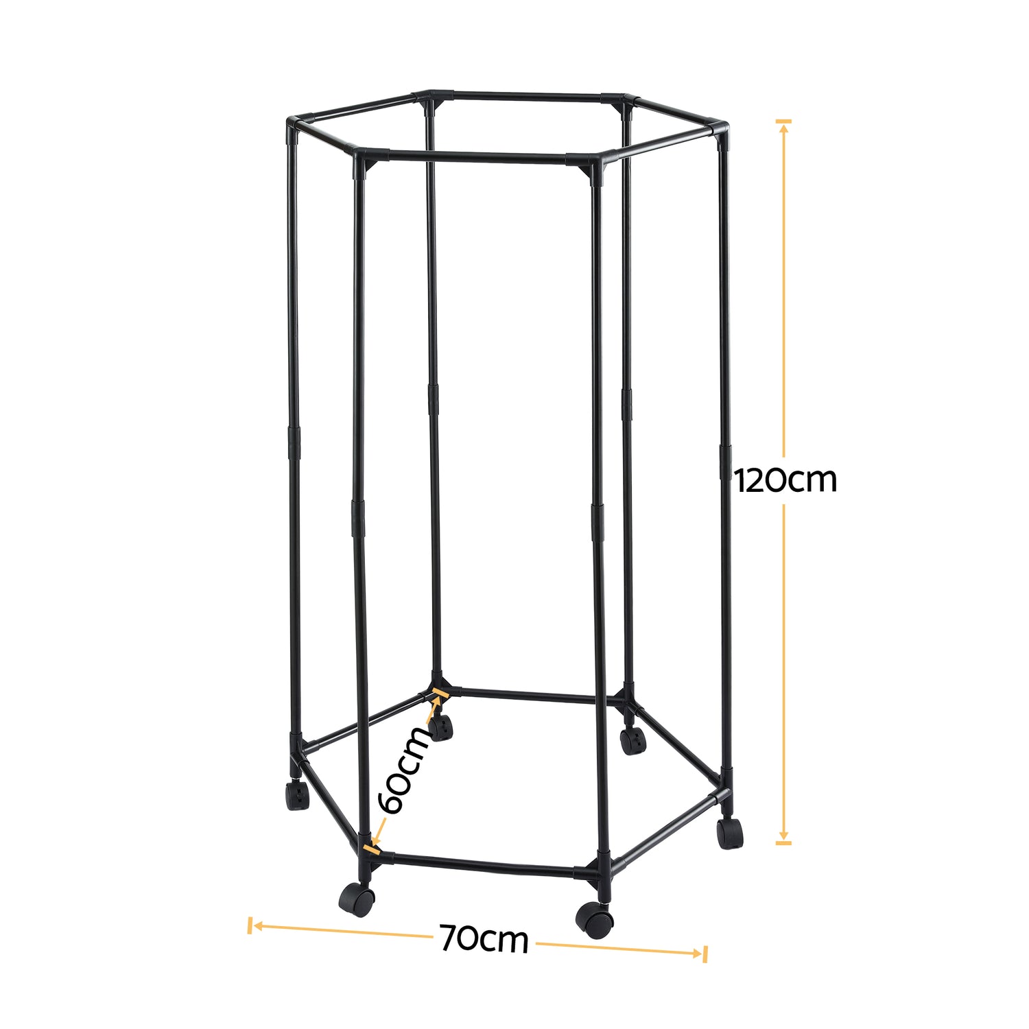 Artiss Clothes Rack Airer Rail Coat Stand Wheels 6 Rods-Furniture > Living Room > Coat Racks-PEROZ Accessories