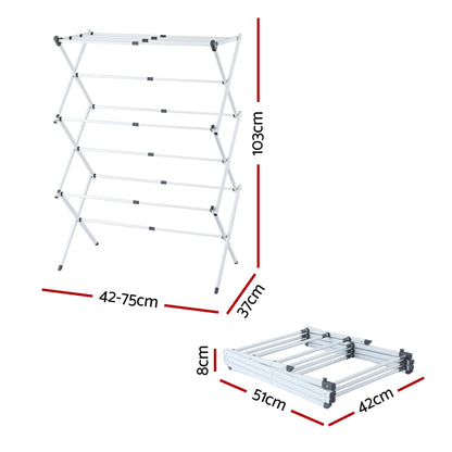 Artiss Clothes Rack Foldable Airer Drying Rack Portable No Assembly Required-Furniture > Living Room > Coat Racks-PEROZ Accessories