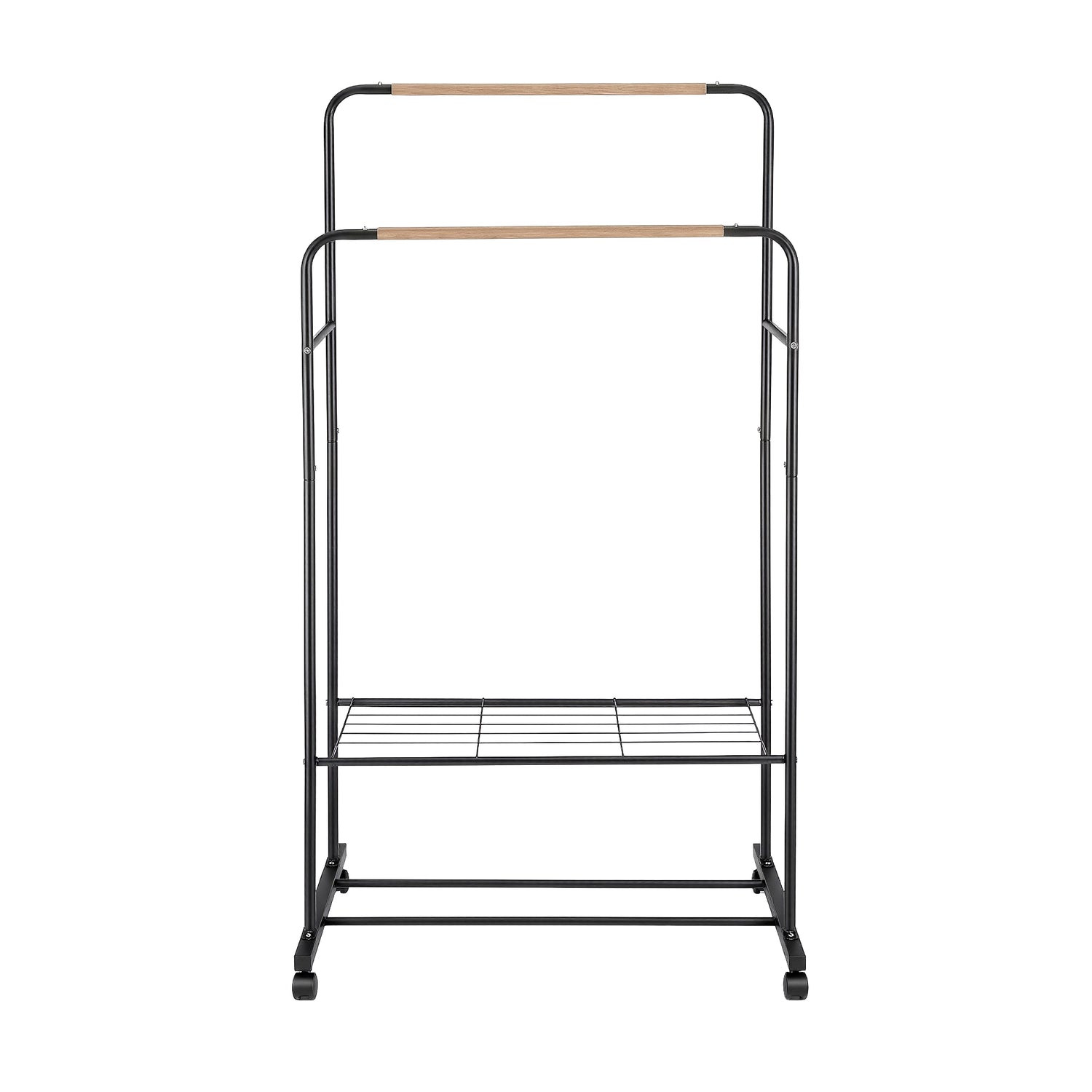 Artiss Clothes Rack Double Rod Airer Rail Coat Stand Hanger Storage Shelf-Furniture > Living Room > Coat Racks-PEROZ Accessories
