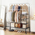 Artiss Clothes Rack Double Rod Airer Rail Coat Stand Hanger Storage Shelf-Furniture > Living Room > Coat Racks-PEROZ Accessories