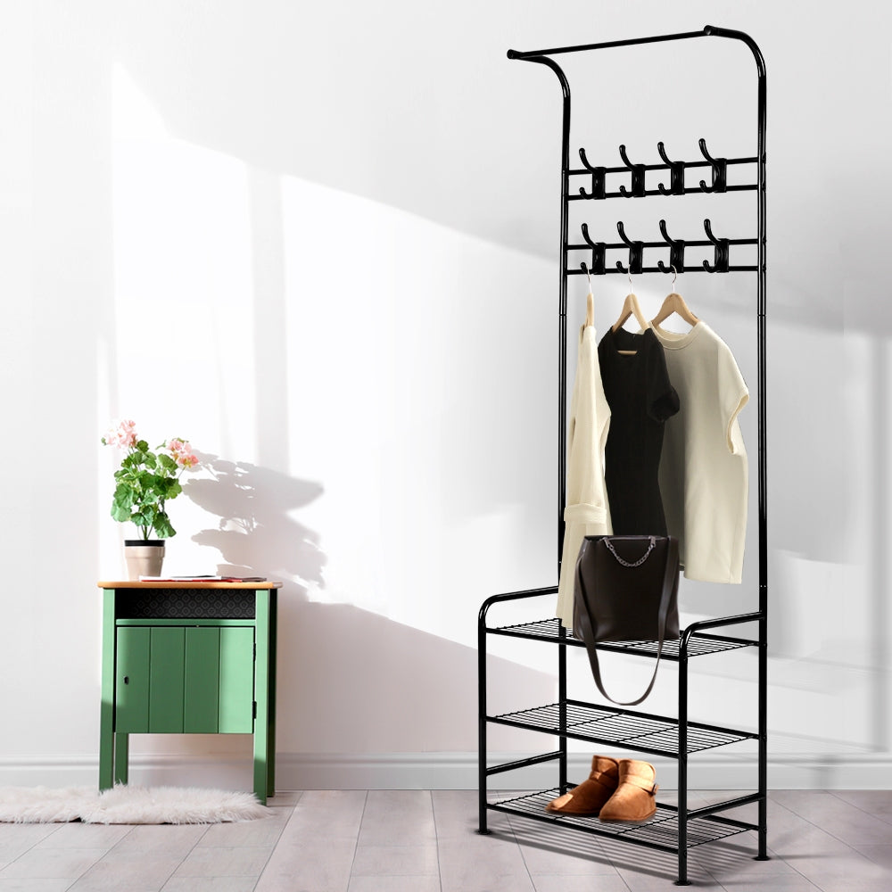 Artiss Clothes Rack Coat Stand 179cm Hanger Rail Closet-Coat Racks-PEROZ Accessories