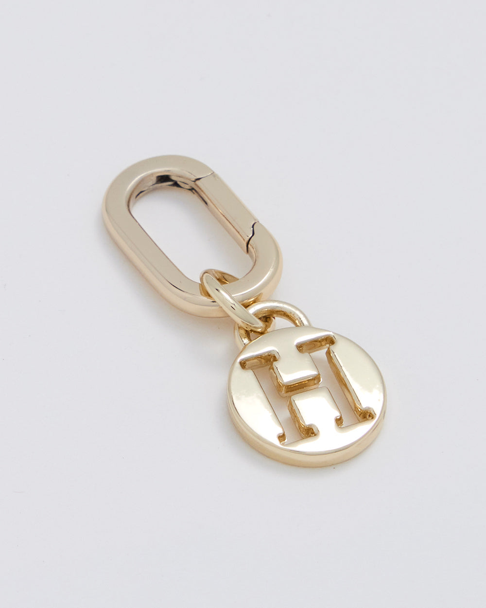 Letter H Charm With Oval Hinge Ring Clip-Accessories-PEROZ Accessories