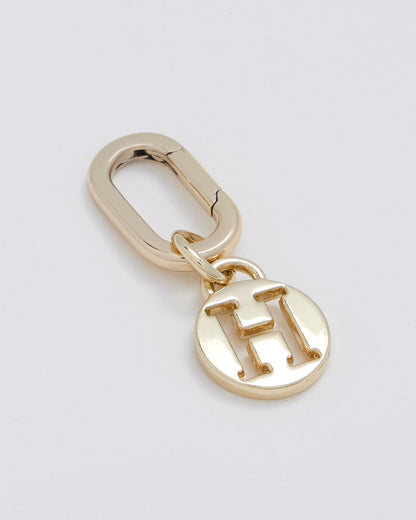 Letter H Charm With Oval Hinge Ring Clip-Accessories-PEROZ Accessories