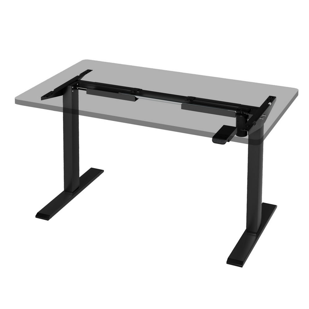 Artiss Electric Standing Desk Frame Only Height Adjustable 70KG Load Black-Office Desks-PEROZ Accessories