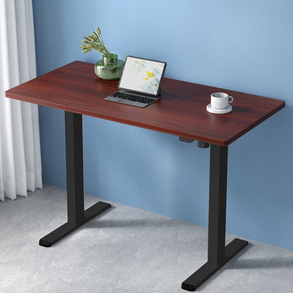 Artiss Standing Desk Motorised Walnut 140CM-Office Desks-PEROZ Accessories