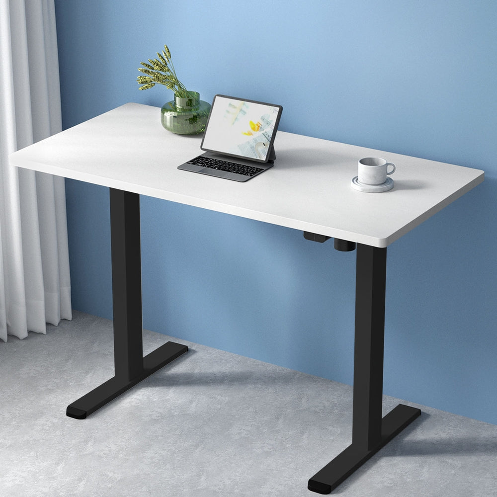 Artiss Standing Desk Motorised White 120CM-Office Desks-PEROZ Accessories