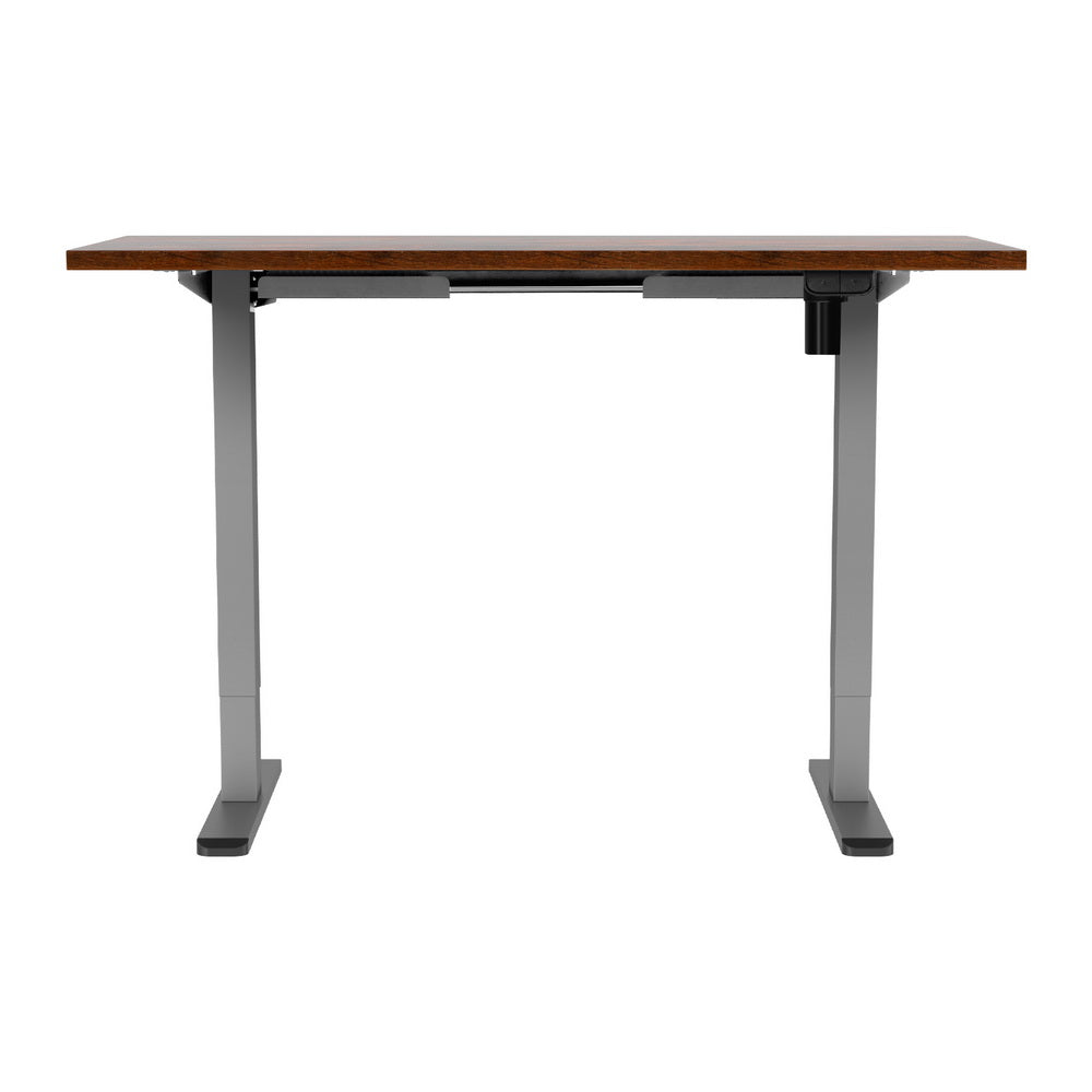 Artiss Standing Desk Motorised 140CM Rustic Brown-Office Desks-PEROZ Accessories