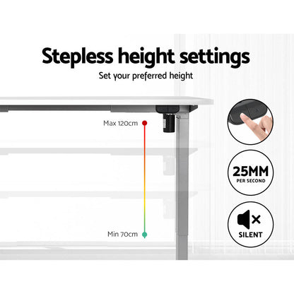 Artiss Standing Desk Motorised 120CM White-Office Desks-PEROZ Accessories