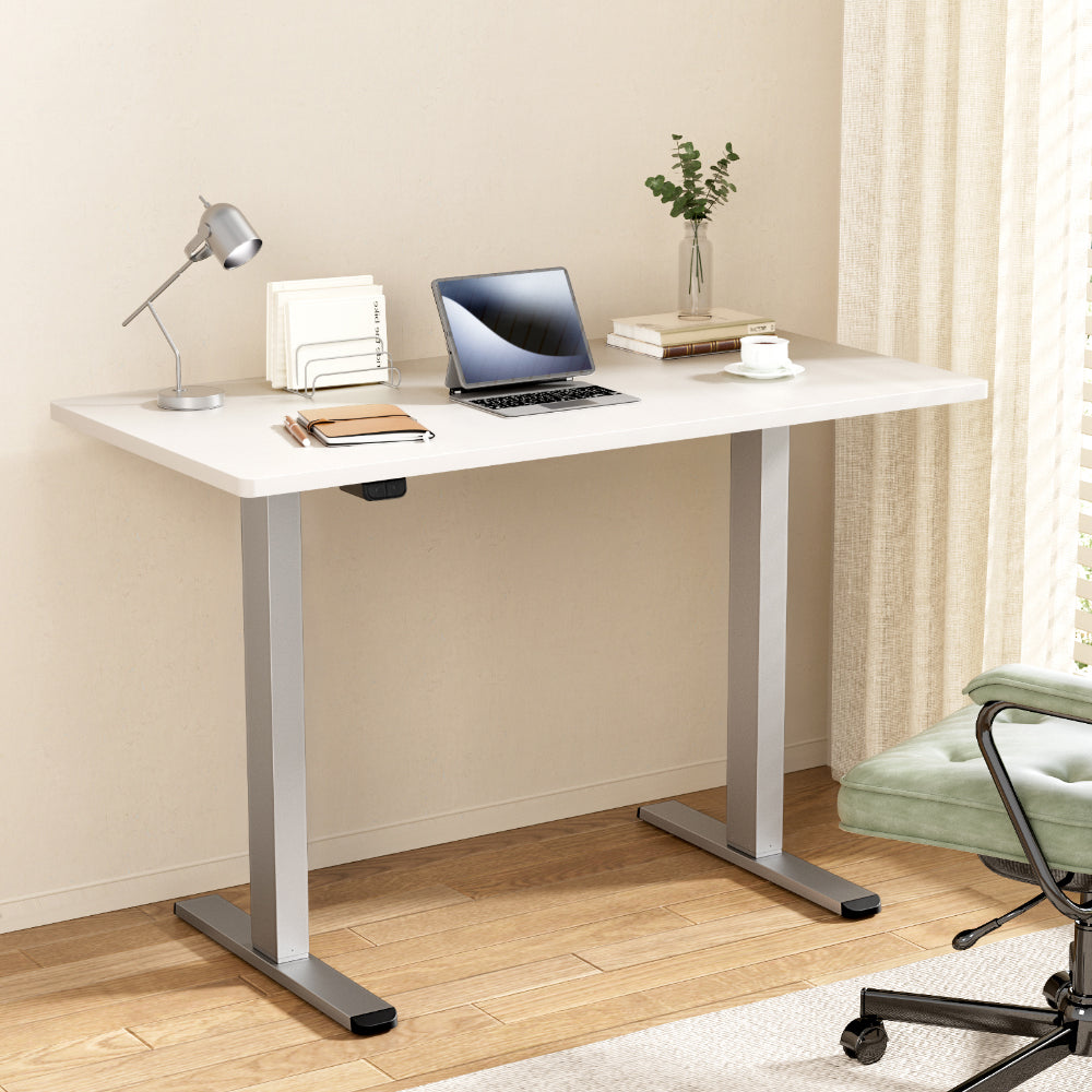 Artiss Standing Desk Motorised 140CM White-Office Desks-PEROZ Accessories