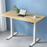 Artiss Standing Desk Motorised Sit Stand Desks White Oak 140CM-Office Desks-PEROZ Accessories