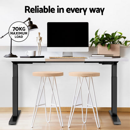 Artiss Standing Desk Motorised Electric Dual Motor 140cm-Furniture &gt; Office-PEROZ Accessories
