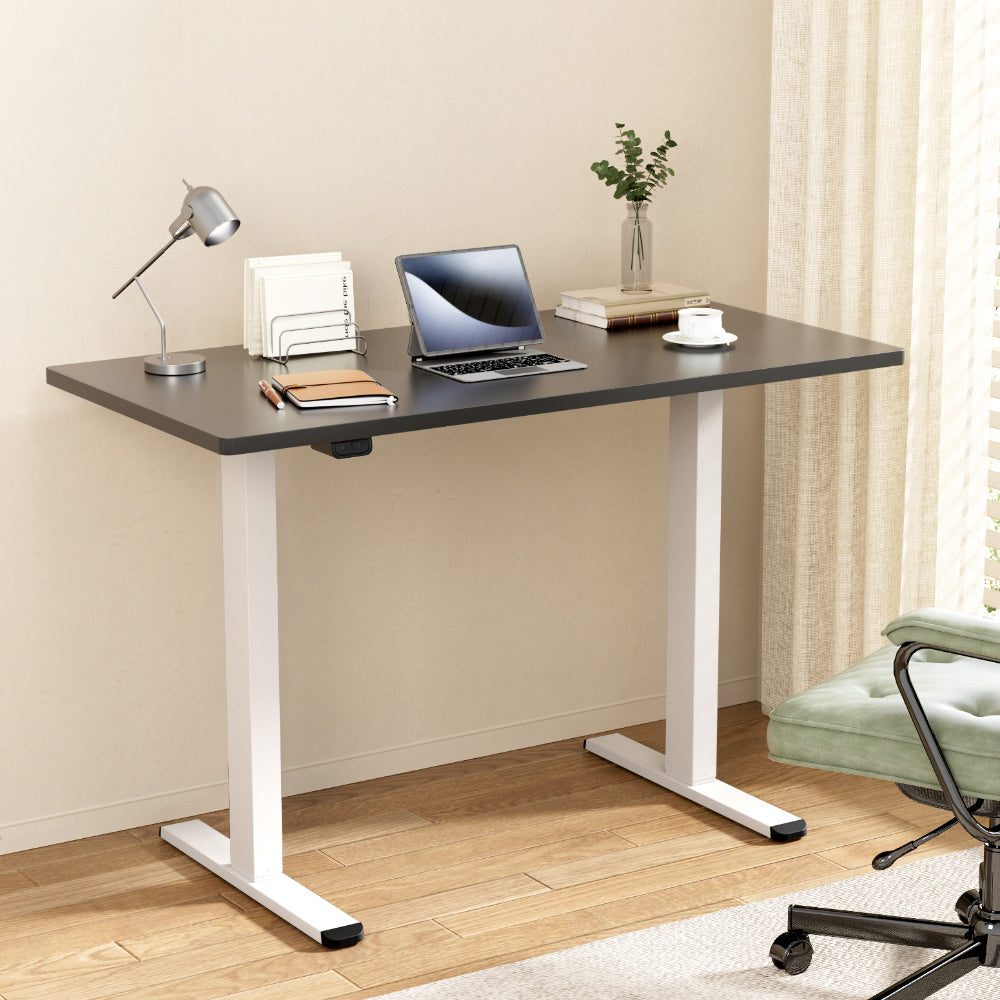 Artiss Standing Desk Motorised Dual Motor 140CM Black-Office Desks-PEROZ Accessories
