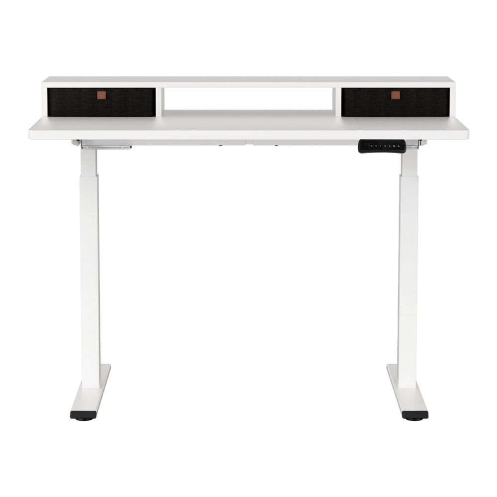 Artiss Electric Standing Desk Dual Motor Office Table With Shelf Drawer120CM-Furniture &gt; Office &gt; Office &amp; Desk Chairs-PEROZ Accessories