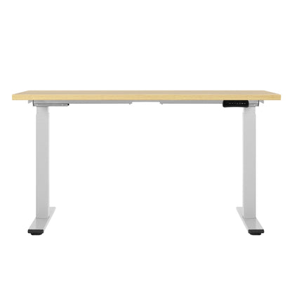 Artiss Standing Desk Motorised Dual Motor 120CM White Oak-Office Desks-PEROZ Accessories