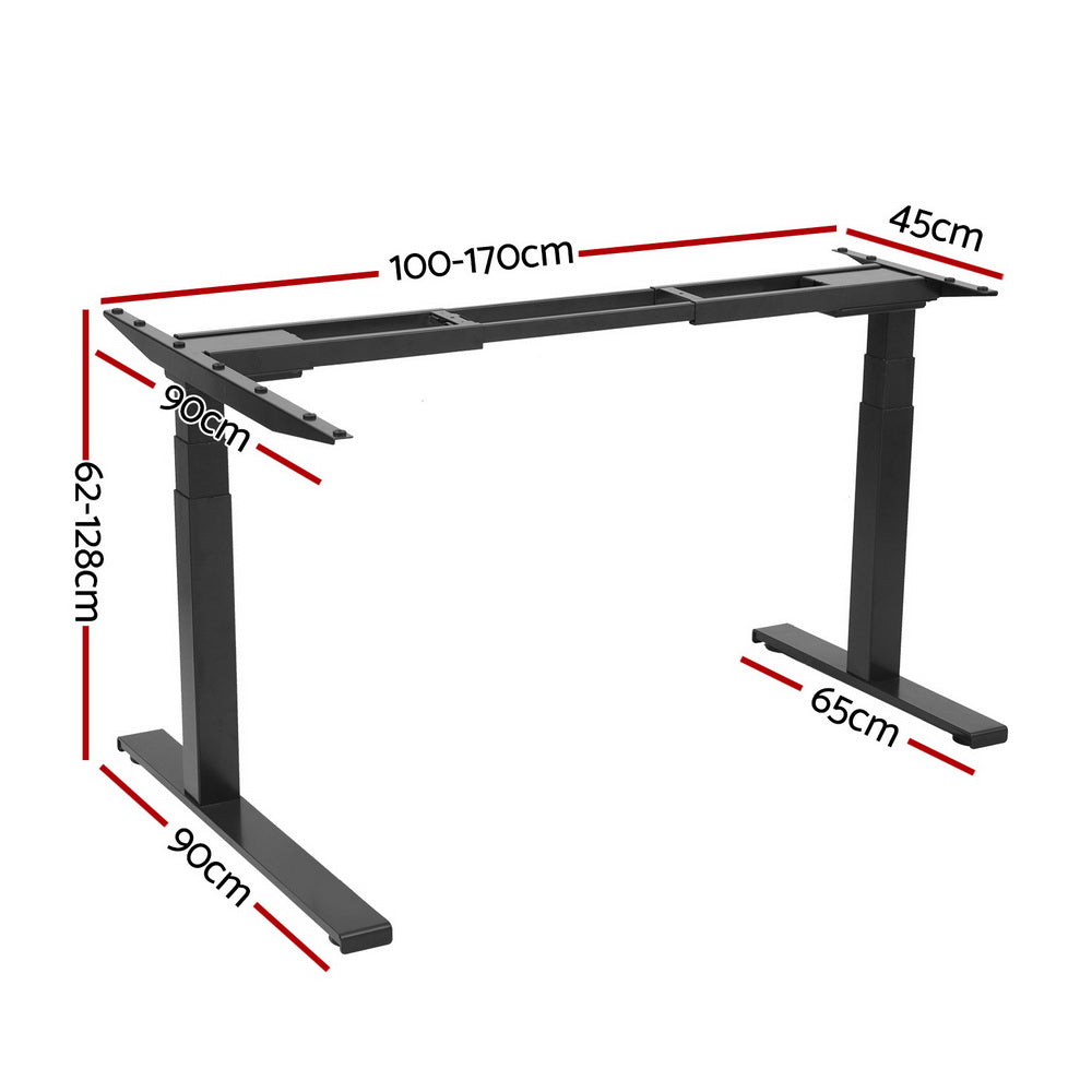Artiss Standing Desk Frame Only L-shape Motorised-Furniture &gt; Office-PEROZ Accessories