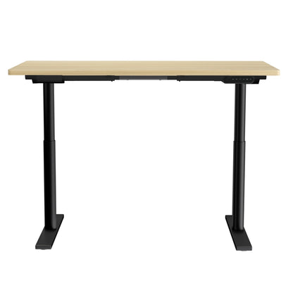 Artiss Standing Desk Motorised Electric Dual Motor White Oak 120CM-Office Desks-PEROZ Accessories