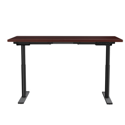 Artiss Standing Desk Motorised Electric Dual Motor Walnut 140CM-Office Desks-PEROZ Accessories