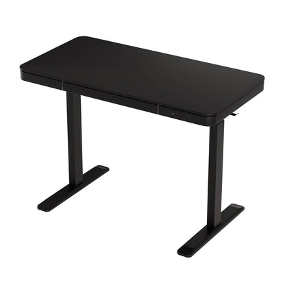 Artiss Standing Desk Motorised Electric Motor Drawer 120CM Black-Furniture &gt; Office &gt; Desks-PEROZ Accessories