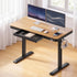Artiss Motorised Standing Desk with Storage Drawer 120cm Wood Black-Furniture > Office > Desks-PEROZ Accessories
