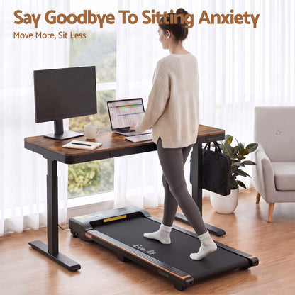Artiss Motorised Standing Desk with Storage Drawer 120cm Rustic Brown-Furniture > Office > Desks-PEROZ Accessories
