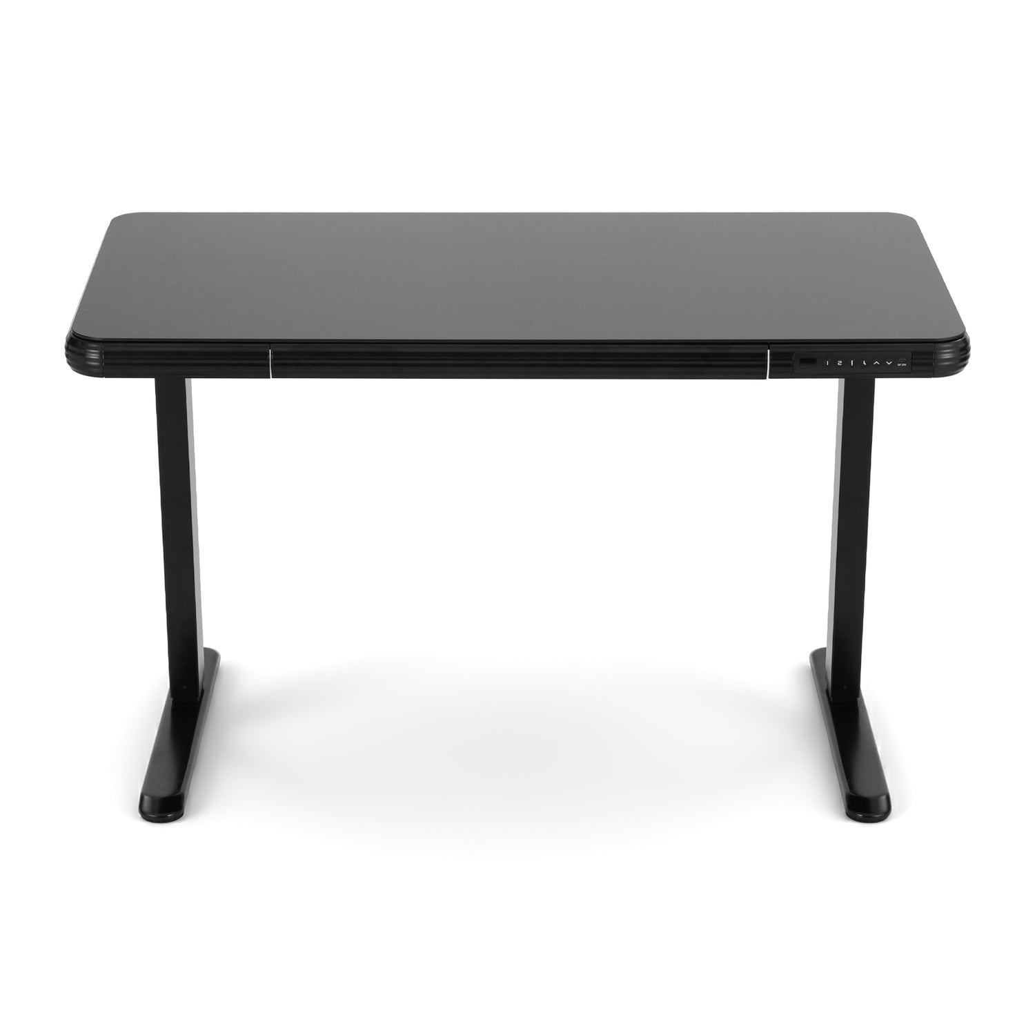 Artiss Standing Desk Motorised Tempered Glass Top Electric Black 120CM-Furniture &gt; Office &gt; Desks-PEROZ Accessories