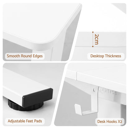 Artiss Standing Desk Electric Adjustable Ergonomic Office Table 100cm White
