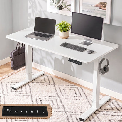 Artiss Standing Desk Electric Adjustable Ergonomic Office Table 100cm White