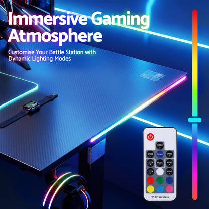 Artiss Electric Standing Desk Height Adjustable Gaming Desk Home Office 140cm-Furniture > Office > Desks-PEROZ Accessories