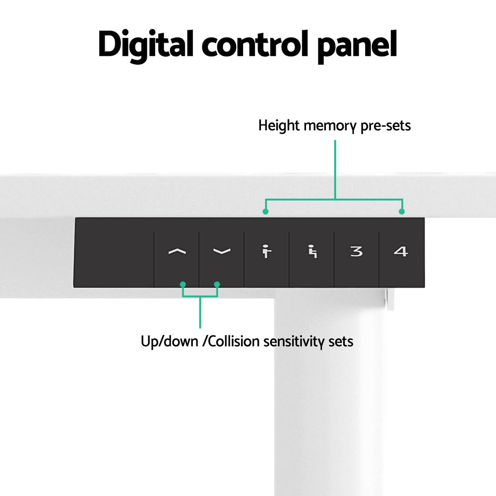 Artiss Electric Standing Desk Sit Stand Desks 120CM-Furniture &gt; Office-PEROZ Accessories