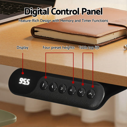 Artiss L-Shape Electric Standing Desk Sit Stand Up Height Adjustable Motorised-Furniture > Office > Desks-PEROZ Accessories