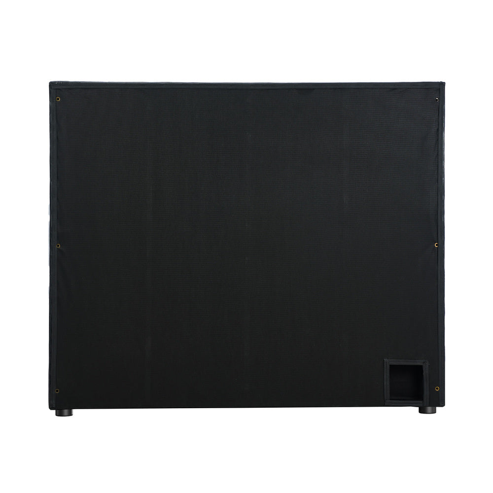 Oikiture Bed Frame Headboard King Single Size Bedhead Black Leather-Headboard-PEROZ Accessories