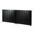 Oikiture Bed Frame Headboard Double Queen King Bedhead Black Leather-Headboard-PEROZ Accessories