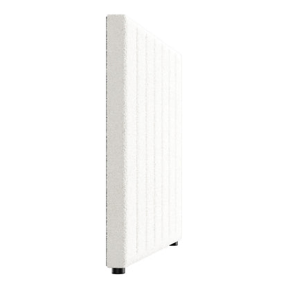 Oikiture Bed Frame Headboard King Single White Boucle-Headboards-PEROZ Accessories
