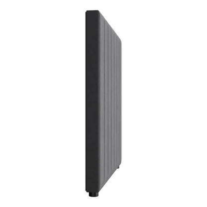 Oikiture Bed Frame Headboard King Single Size Grey Velvet-Headboard-PEROZ Accessories