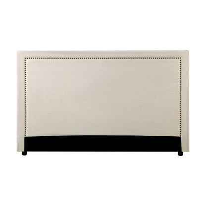Oikiture Queen Size Bed Headboard Bedhead Beige-Headboards-PEROZ Accessories