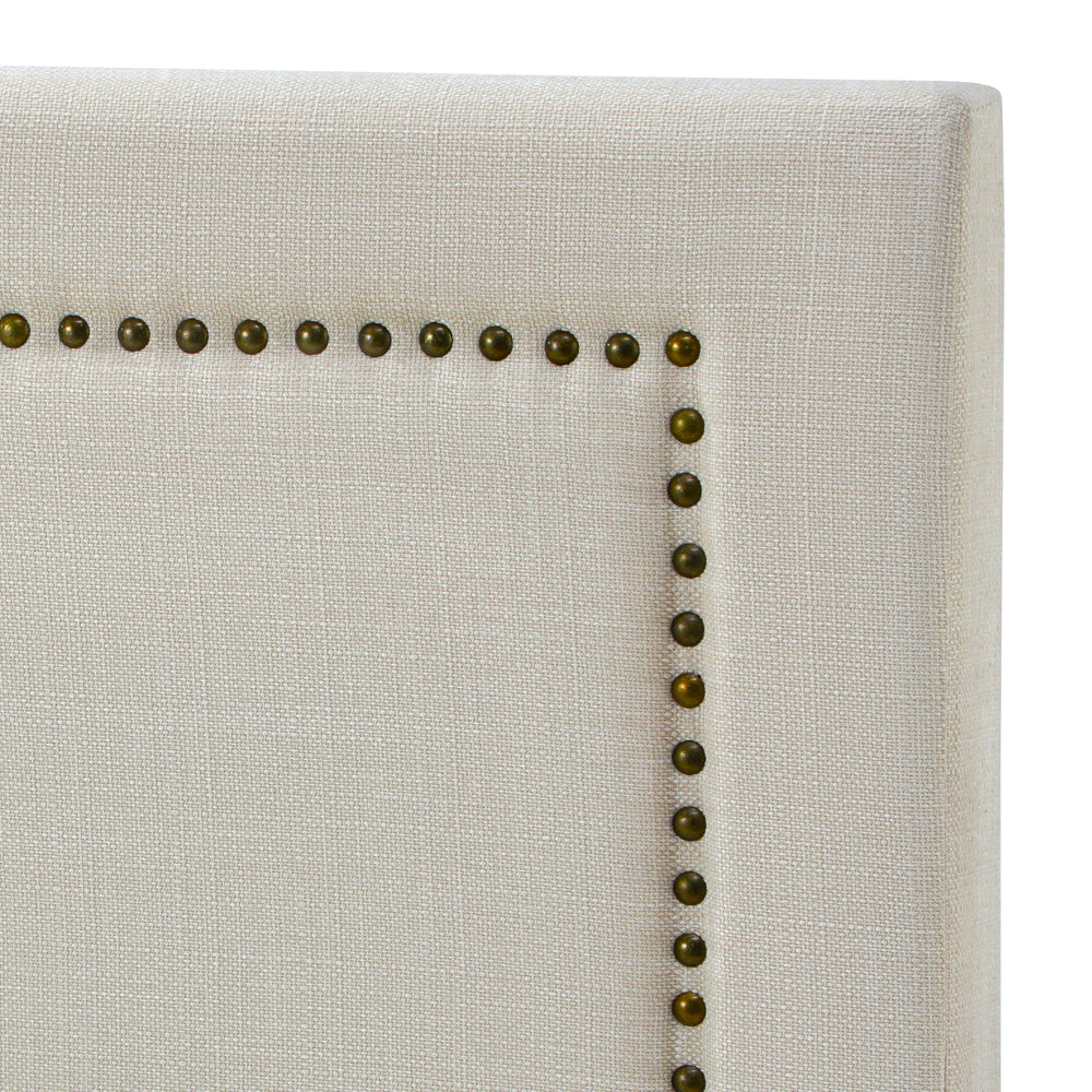 Oikiture Queen Size Bed Headboard Bedhead Beige-Headboards-PEROZ Accessories