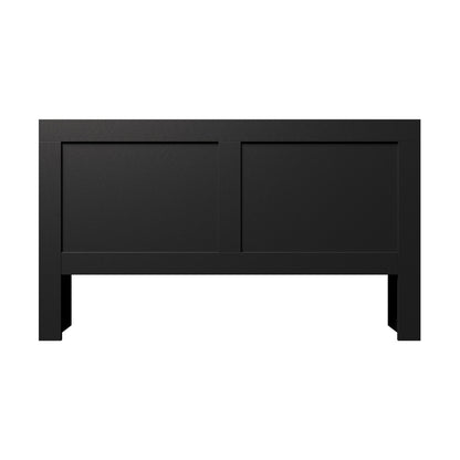 Oikiture Headboard King Size Bedhead with Storage Shelves Black-Headboard-PEROZ Accessories