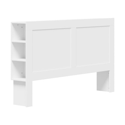 Oikiture Bed Head with Shelves King Size White-Headboard-PEROZ Accessories